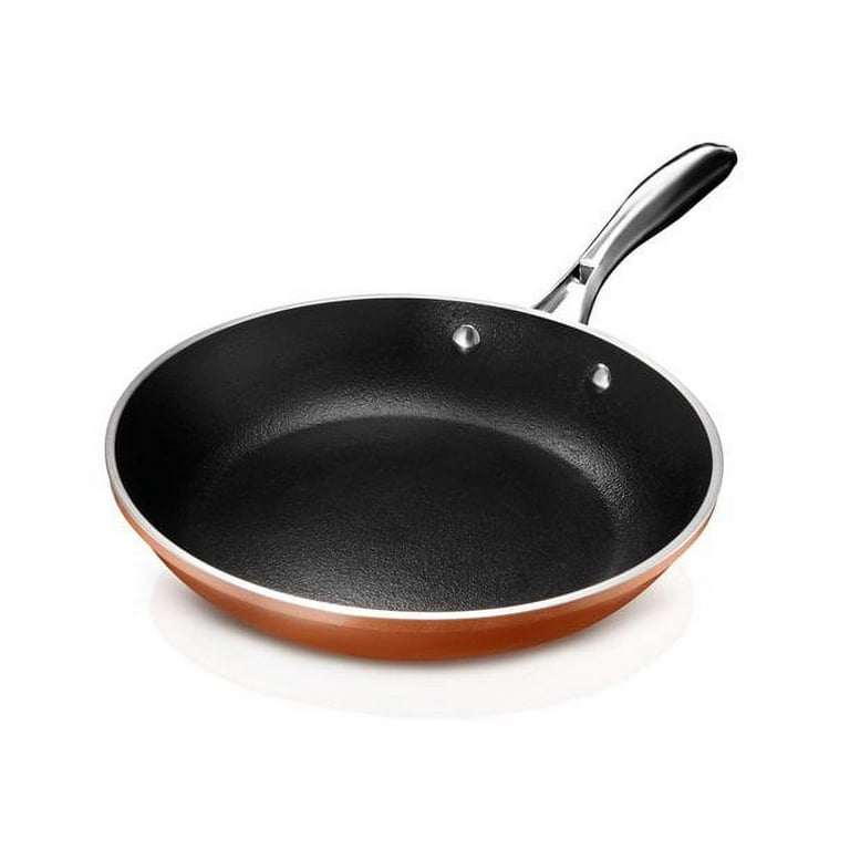 Gotham Steel Frying Pan Set, 3 Piece Nonstick Ceramic Copper Fry Pans Set,  8”, 10” & 12” Nonstick Frying Pans, Nonstick Skillet Set, Omelet Pan