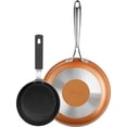 thumbnail image 1 of Gotham Steel Copper Cast Textured 2-Piece Cookware Set, Non-Stick 9.5" & 5.5" Frying Pans, 1 of 3