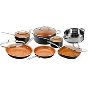Gotham Steel Diamond 12 Piece Set, Nonstick, Frying Pan & Cookware Set - 12 Piece Set