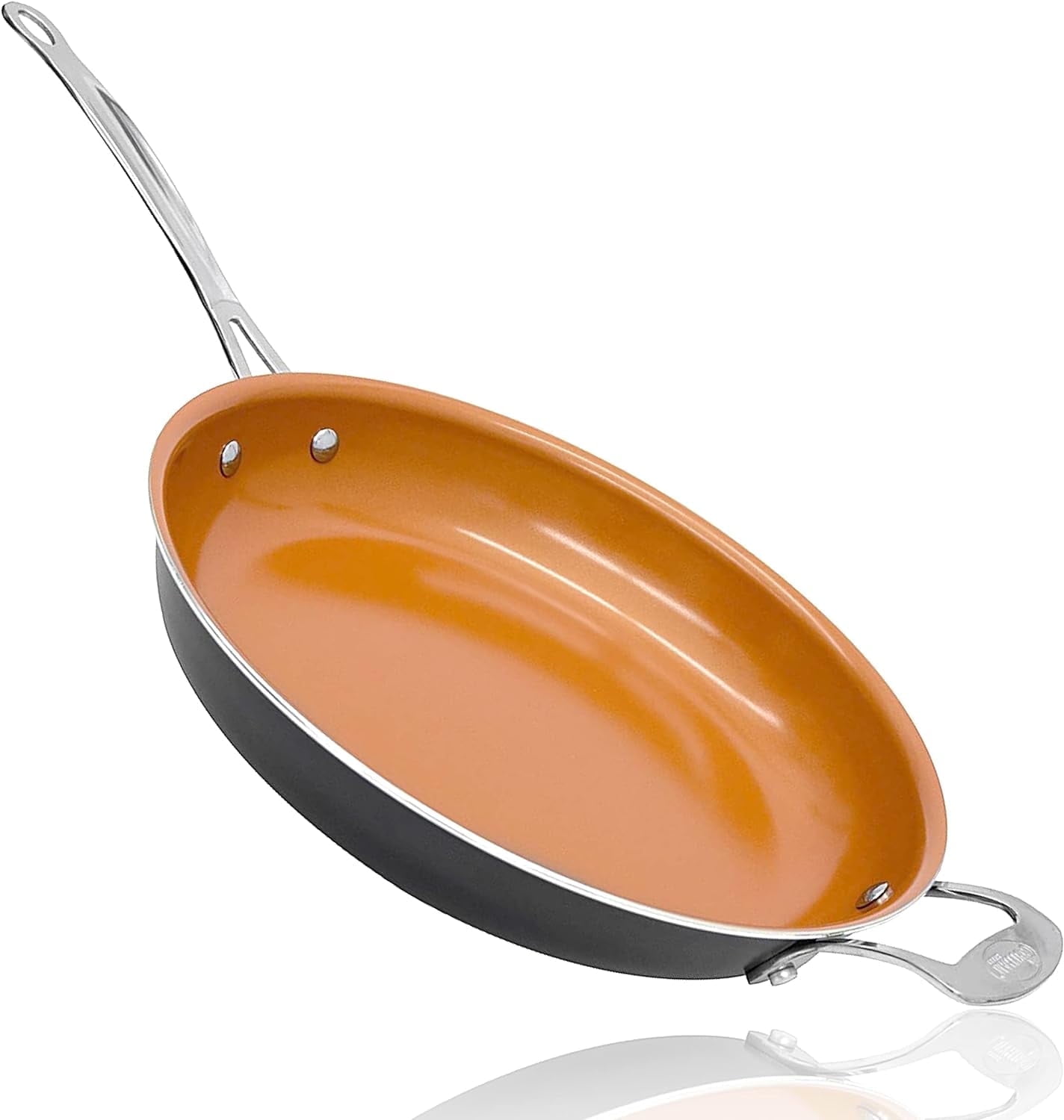 Gotham Steel 14” Nonstick Frying Pan with Ultra Durable Mineral and ...