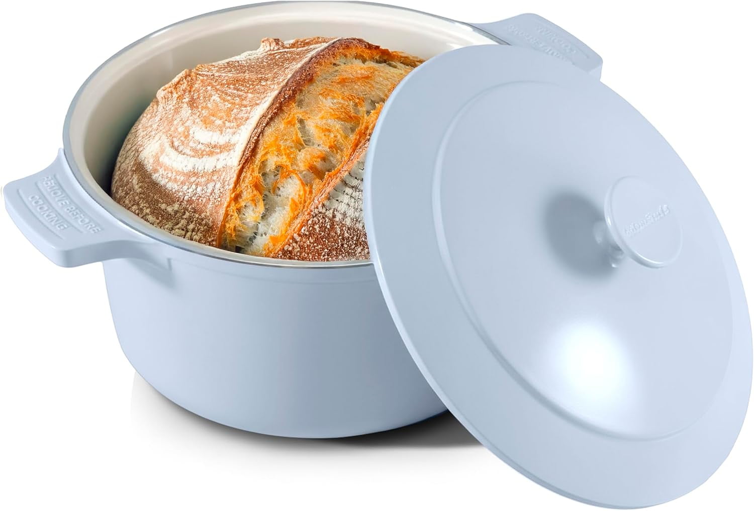 Paris Hilton Cast Aluminum Dutch Oven with Clean Ceramic Nonstick Coating 4 6 Quart Pink
