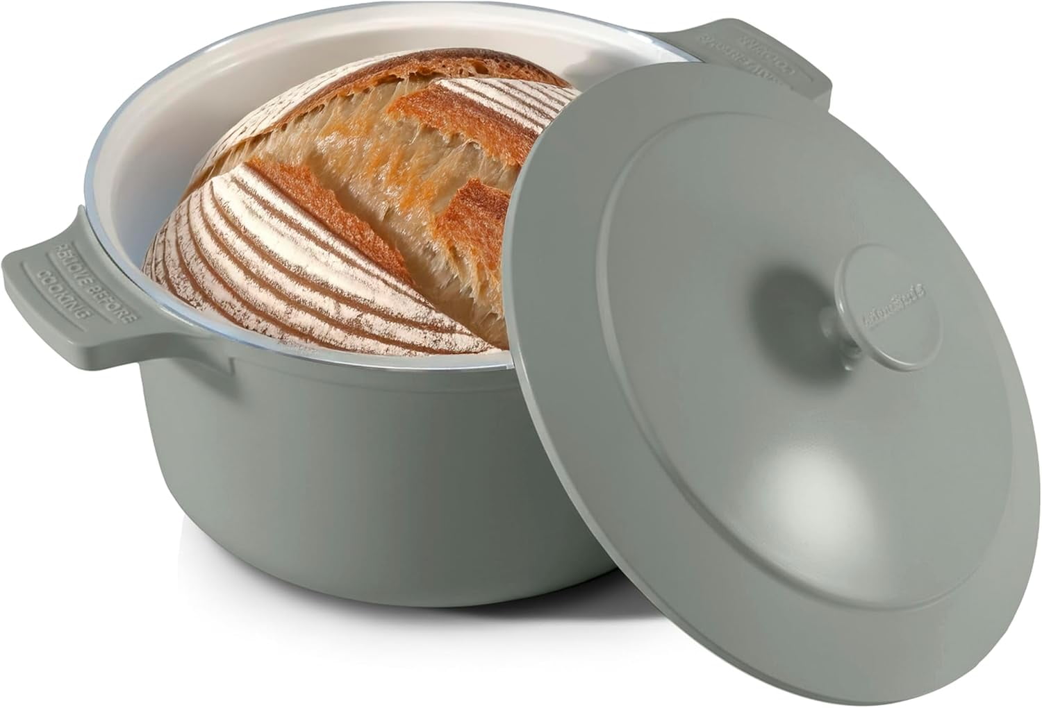 Gotham Steel Dutch Oven 5 Qt Pot with Lid Nonstick Ceramic Cast