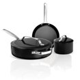 thumbnail image 1 of Gotham Steel Modern 5 Pc Ceramic Pots and Pans Set Non Stick, Kitchen Cookware Sets, Non Stick Pots and Pan Set, Ceramic Cookware Set, Pot and Pan Set, Non Toxic Cookware Set, Dishwasher Safe, Black, 1 of 5