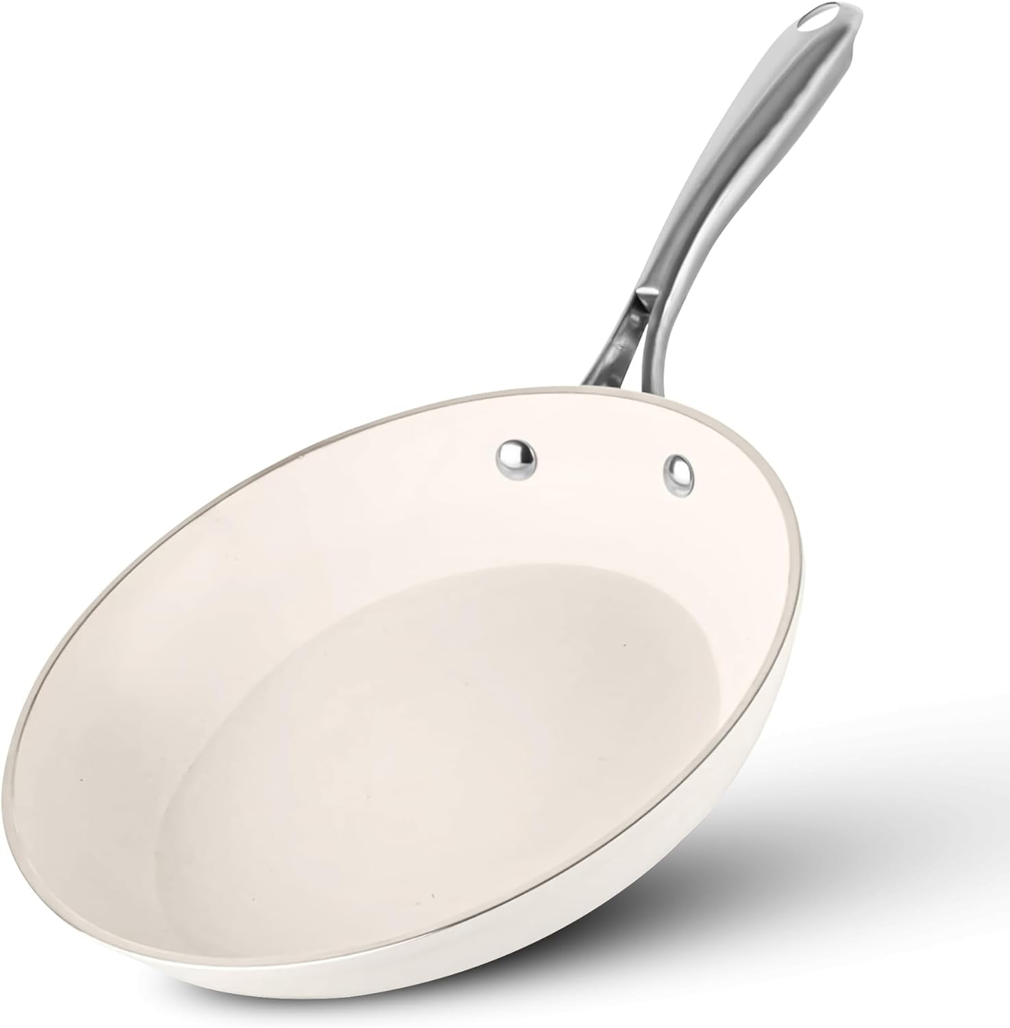 Gotham Steel 10" Cream Ceramic Nonstick Fry Pan