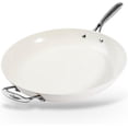 thumbnail image 1 of Gotham Steel 14 Inch Non Stick Frying Pans Large Nonstick Cooking Pan, Nonstick Skillet, Non Stick Pan, Ceramic Pan Dishwasher Safe, Cream White, 1 of 10