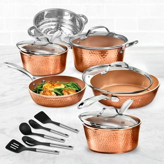 Hammered Copper Cookware Bundle with ...