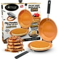 thumbnail image 1 of Gotham Steel Mini Pancake Maker Double Sided Pan, Ceramic Double Sided Pan Nonstick, Easy to Flip Pancake Pan, Griddle Pan for Perfect Fluffy Pancakes, Omelette Maker, Pancake Bonanza As Seen on TV, 1 of 9