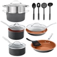 thumbnail image 1 of Gotham Steel Pots and Pans Set with Utensils Nonstick Cookware Set 15 Pcs, 1 of 5