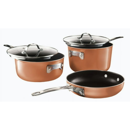 Gotham Steel Stackable Pans Set Stackmaster Pans-5pc Set