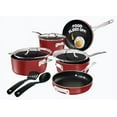 thumbnail image 1 of Gotham Steel 10 Pc STACKMASTER Nonstick Pots and Pans Set Ceramic Cookware Kitchen Set With Stay Cool Handles, Stackable, Tempered Glass Lids, 1 of 15
