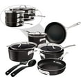 thumbnail image 1 of Gotham Steel Stackmaster Pots and Pans Set, 10 Piece Cookware Set, Stackable Design with Nonstick Cast Texture Coating, Includes Skillets, Sauce Pans, Stock Pots and Utensils, Dishwasher Safe, Black, 1 of 6