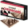 thumbnail image 1 of GothamChess, Chess Game board , Premium Wooden Finish Folding Board with Magnetic Pieces, Brown, 1 of 9