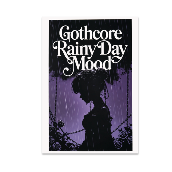 Gothcore Rainy Day Mood Wall Art - Goth Enthusiast - 13x19 Poster Print