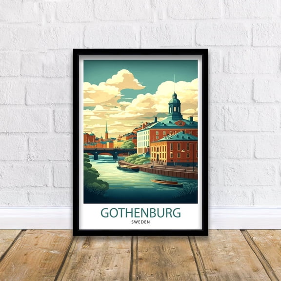 Gothenburg Sweden Travel Cityscape Art Print