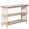 thumbnail image 1 of Gothic 3-Tier Console Table 47.24 Rustic Wood Entryway Hallway, 1 of 9