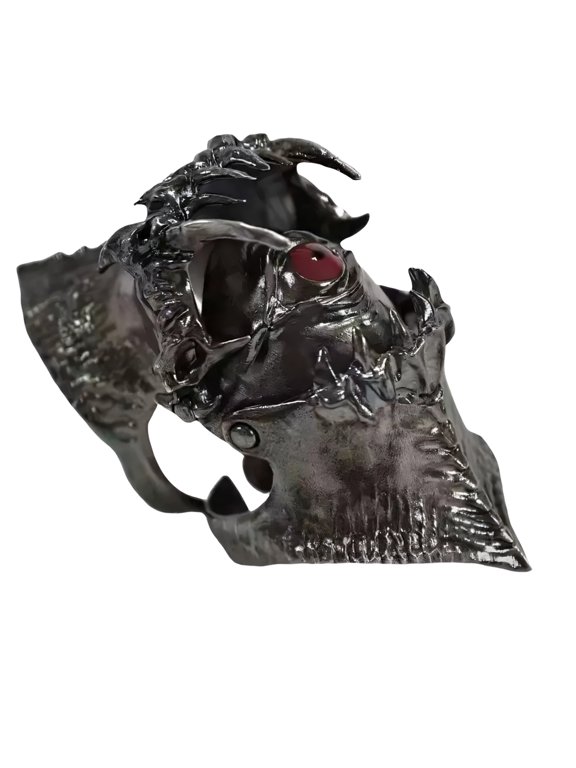Gothic Adjustable Rings Knuckles Rings Evil Eyes Shape Open Finger Jewelry Alloy Texture Great for Woman and Men Present