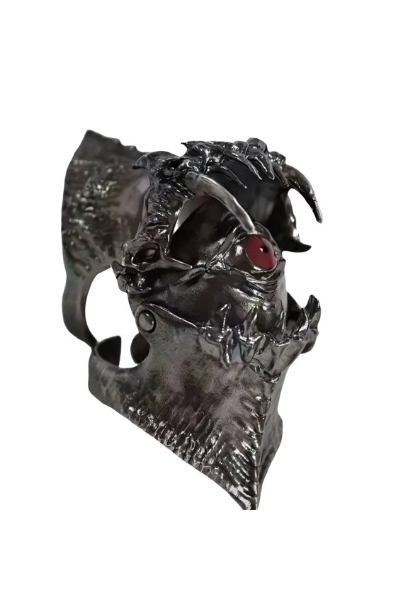 Gothic Adjustable Rings Knuckles Rings Evil Eyes Shape Open Finger Jewelry Alloy Texture Great for Woman and Men Present