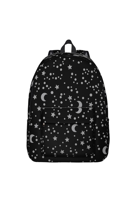 Gothic Aesthetic Map and Elements Pattern Travel Backpack – Durable Oxford Material Backpack with Large Capacity and Anti-theft Features for Students, Teens, and Outdoor Enthusiasts