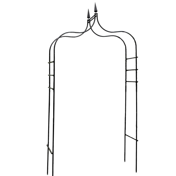 Gothic Arch Garden Trellis – Weather-Resistant Steel, Elegant Gothic Design with Easy Assembly