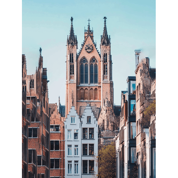 Gothic Architecture Canvas Print/Wall ArtSuitable for Living RoomBedroomOfficeHotelApartment Decoration