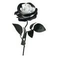 thumbnail image 1 of Gothic Artificial Rose Flower Halloween Decoration Silk Bloom with Red White Black Color Options for Home Decor - Eco Friendly Exquisite Gift(White), 1 of 6