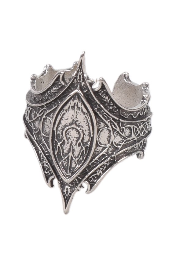 Gothic Artisanal Crafted Adjustable Rings Unique Asymmetrical Detailing Sturdy Alloy For Daily Use Evening Event