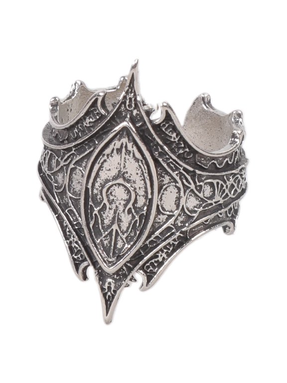 Gothic Artisanal Crafted Adjustable Rings Unique Asymmetrical Detailing Sturdy Alloy For Daily Use Evening Event