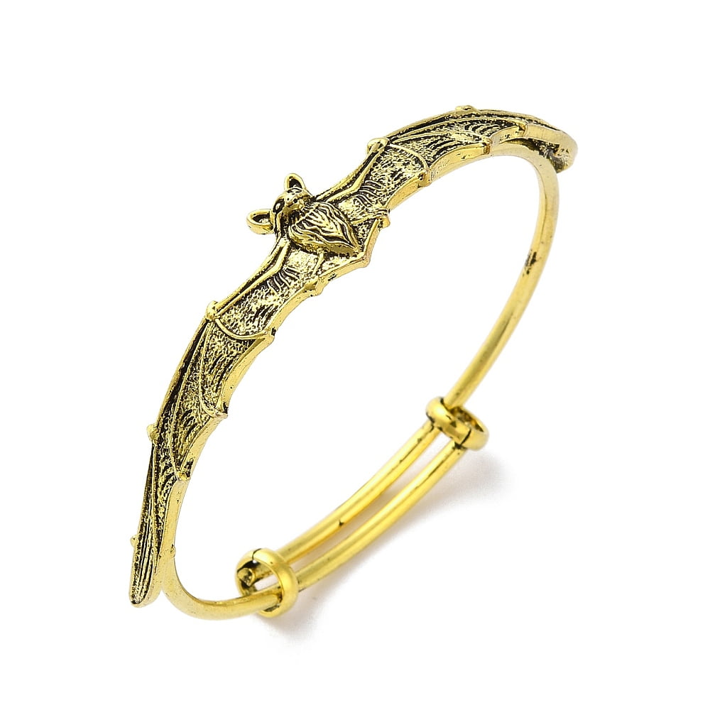 Gothic Bat Alloy Expandable Bangles Bangles Golden Inner Diameter: 2-1/ ...