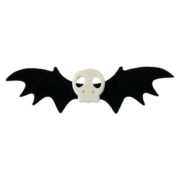 Gothic Bat Duckbill Hair Clip Skull Bat Hair Barrette Halloween Trendy Ponytail Decor Non-Slip Cosplay Hair Side Clips