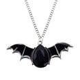 thumbnail image 1 of Gothic Bat Necklace for Women - Punk Rock Bat Wing Pendant with Red , Halloween Vampire Jewelry, Gothic Choker Necklace for & Party, 1 of 6