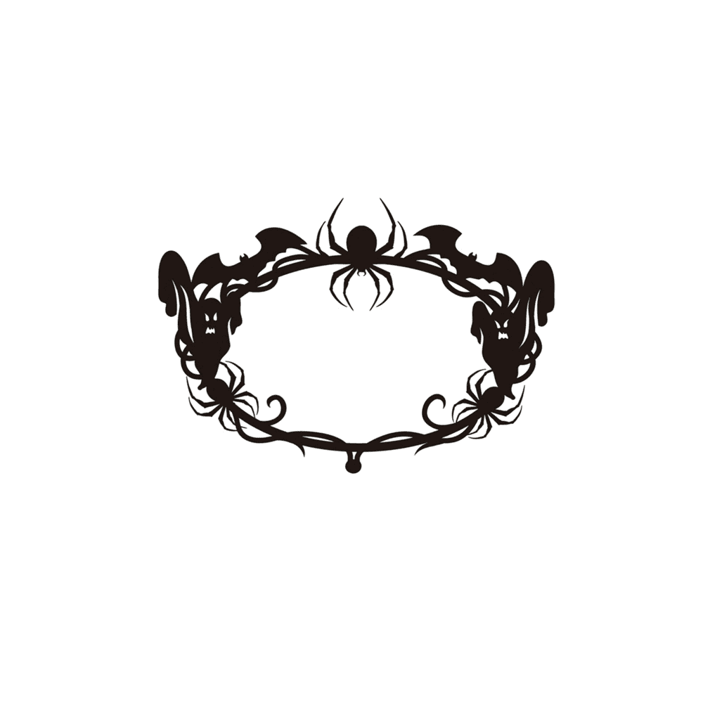 Gothic Bat Spiderweb Ghost Wall Hanging Halloween Decor for Indoor Outdoor Party Home Living Room