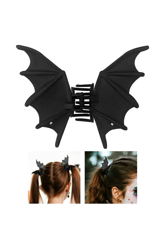 Gothic Bat Wing Hair Clips Halloween Hair Accessories For Women Strong Hold Metal Hair Clips Cute Bat Design Party Hair Styling Decoration
