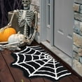 thumbnail image 1 of Gothic Bath Mat Spider Web Black Halloween Bathroom Rugs Non Slip Machine Washable, Funky Spooky Cute Fun Bath Mat Shower Rugs Halloween Bathroom Decor Ultra Soft Great Absorbency, 1 of 8