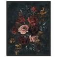 thumbnail image 1 of Gothic Blossom Glow I Canvas Gothic Botanicals by Art Remedy, Black Frame, 16" x 20", 1 of 7