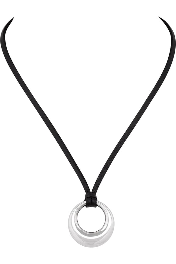 Gothic Boho Black O Ring Choker Necklace, Black Choker, Boho Goth Necklace, Christmas Jewelry Gift For Women