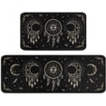 thumbnail image 1 of Gothic Boho Kitchen Mats for Floor, Moon Phase Goth Kitchen Rugs Set of 2 Carpet Area Rug, Bohemian Witch Witchy Halloween Kitchen Decor and Accessories Stuff, 17x30 and 17x47 Inch, Gold Black, 1 of 1