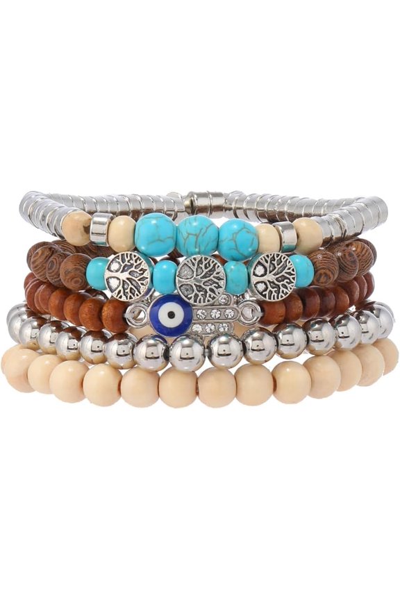 Gothic Bracelet Adjustable Punk Braided Leather Multilayer Grunge Set Bracelets Emo Metal Cuff Wrap Bangles Meaningful Gift