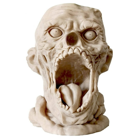 Gothic Bust Planter Sculpture Classic Dark Warp Unique Design Ornamental Head Planter for Succulents and Indoor