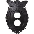 thumbnail image 1 of Gothic Butterfly Carved Wall Plate Embossed Socket Decor Frame For Light Switch Outlet, 1 of 6