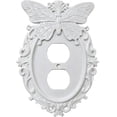 thumbnail image 1 of Gothic Butterfly Carved Wall Plate Embossed Socket Decor Frame For Light Switch Outlet, 1 of 6