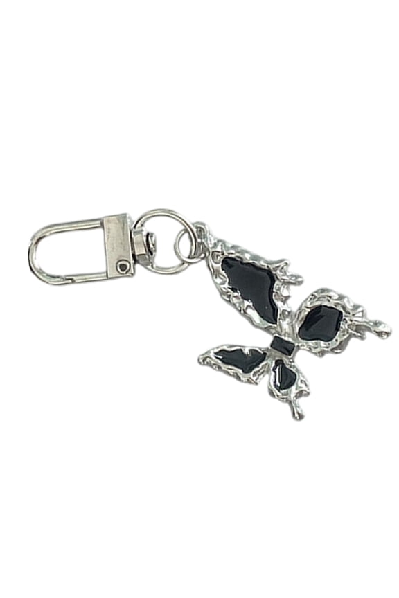 Gothic & Butterfly Keychain, Zines Alloy Charm, Portable Accessory for Keys Bags Daily Use