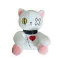 thumbnail image 1 of Gothic Cat Halloween Plush, Creepy Stuffed Animal Toy, Spooky Reborn Kitty Doll, Halloween Gifts for Teens Adults, 8.66 Inch, 1 of 7