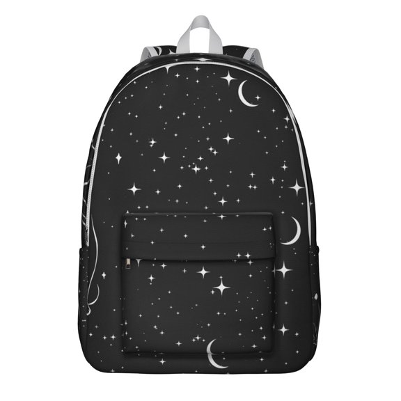 Gothic Celestial Art Backpack, Waterproof School Bag Featuring Astral Map and Ethereal Cosmic Design