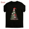 thumbnail image 1 of Gothic Christmas T-Shirt for Women - Spooky Santa Skull Tree Graphic Tees, Soft Breathable Crew Neck Tops, Retro Holiday Shirt, Causal，cotton，black，S-5XL, 1 of 5