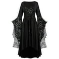 thumbnail image 1 of Gothic Clothes For Women Halloween Lace Skeleton Punk Dress Plus Size Retro Dress, 1 of 1
