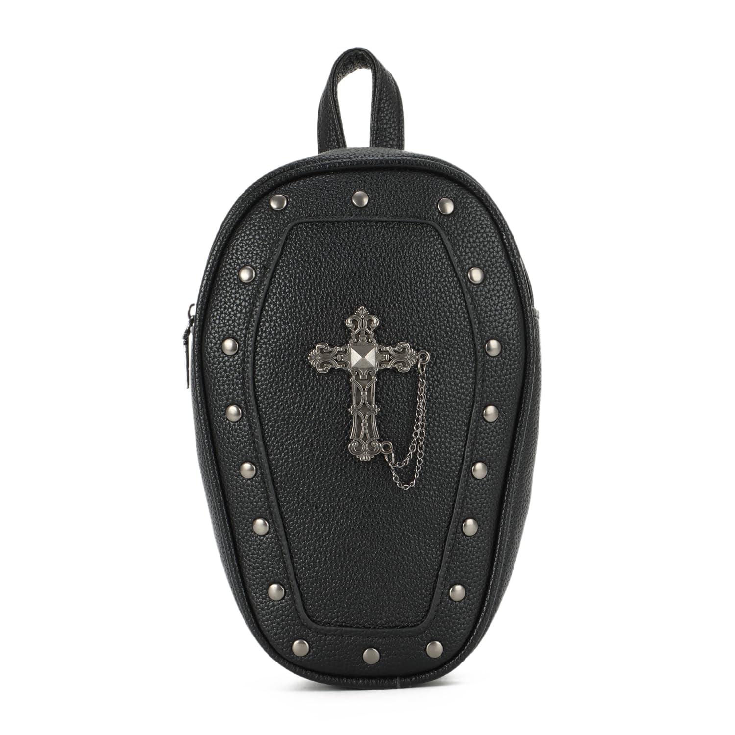Gothic Coffin Backpack Purse for Women Mini Halloween 