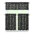 thumbnail image 1 of Gothic Cosmic Kitchen Curtains 3-Piece Set - Black Starry Night Valance & Tier Panels, Mystical Astronomical Window Treatments for Farmhouse (Semi-Sheer Rod Pocket), 1 of 4