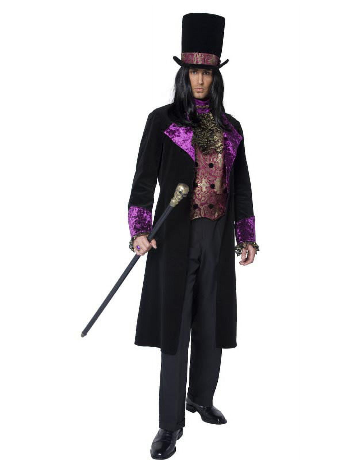 The Gothic Count Costume Adult Black Purple The Gothic Count Costume Adult Black Purple