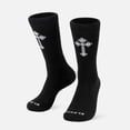 thumbnail image 1 of Gothic Cross Black Crew Socks, 1 of 1