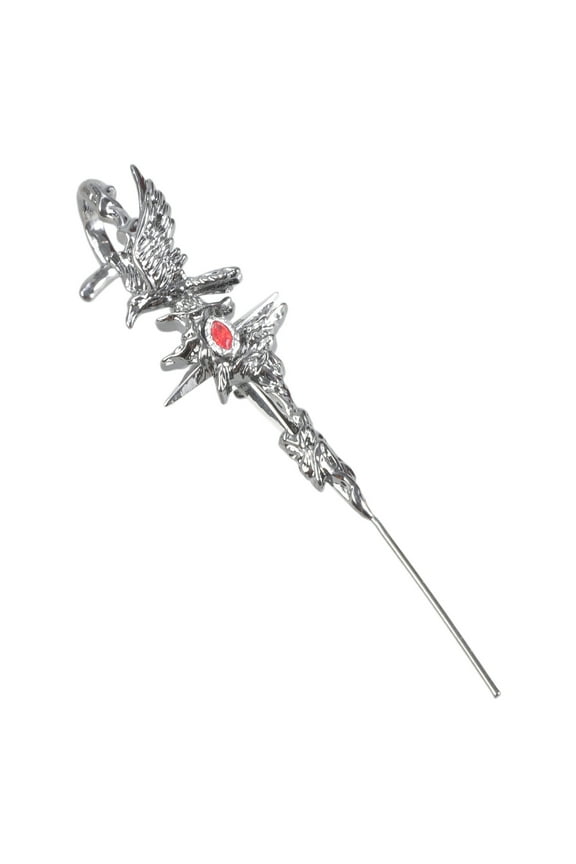 Gothic Crow Ear Cuff With Thorns Designs Jewelry Accessory for Trendy Fashion Enthusiasts Seek Unique Styles Daily Use